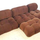Mario Bellini Camaleonda Modular Sofa In Brown Velvet By C&B Italy 1970s