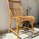 Chaise en rotin vintage 1970