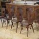 Ensemble de 8 chaises Baumann modèle “Gentiane” Henri Julien 1960’s