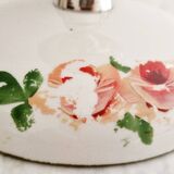 Porcelain cup on silver metal foot