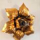 FL wall lamp in gilded metal design 70s