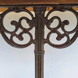 Cast iron foot console 1900 Art Nouveau