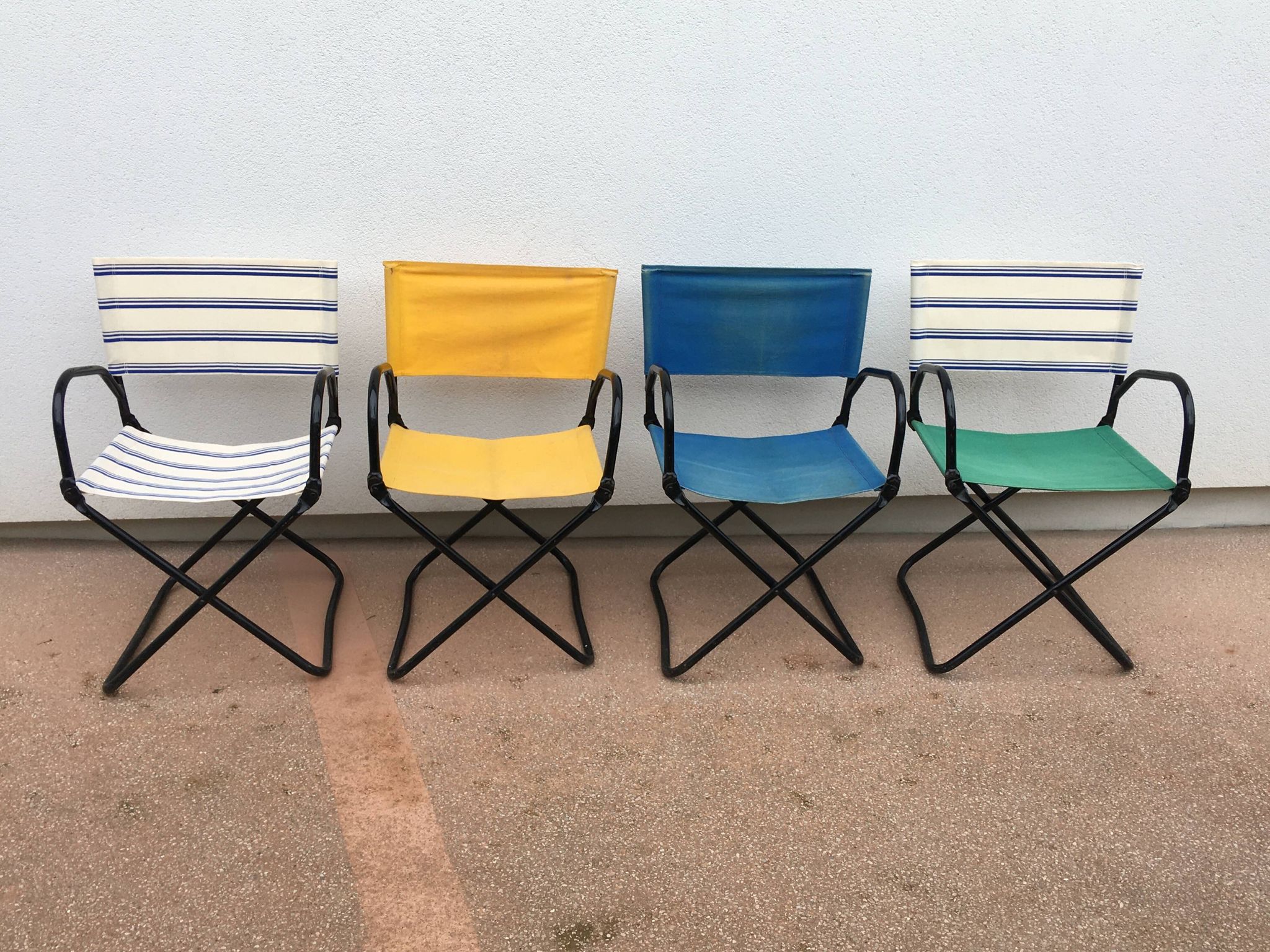 4 fauteuils pliants Chambord, années 1950