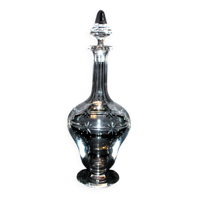 SAINT-LOUIS Carafe Reims en cristal taillé étoile - Catalogue 1930 Art Déco