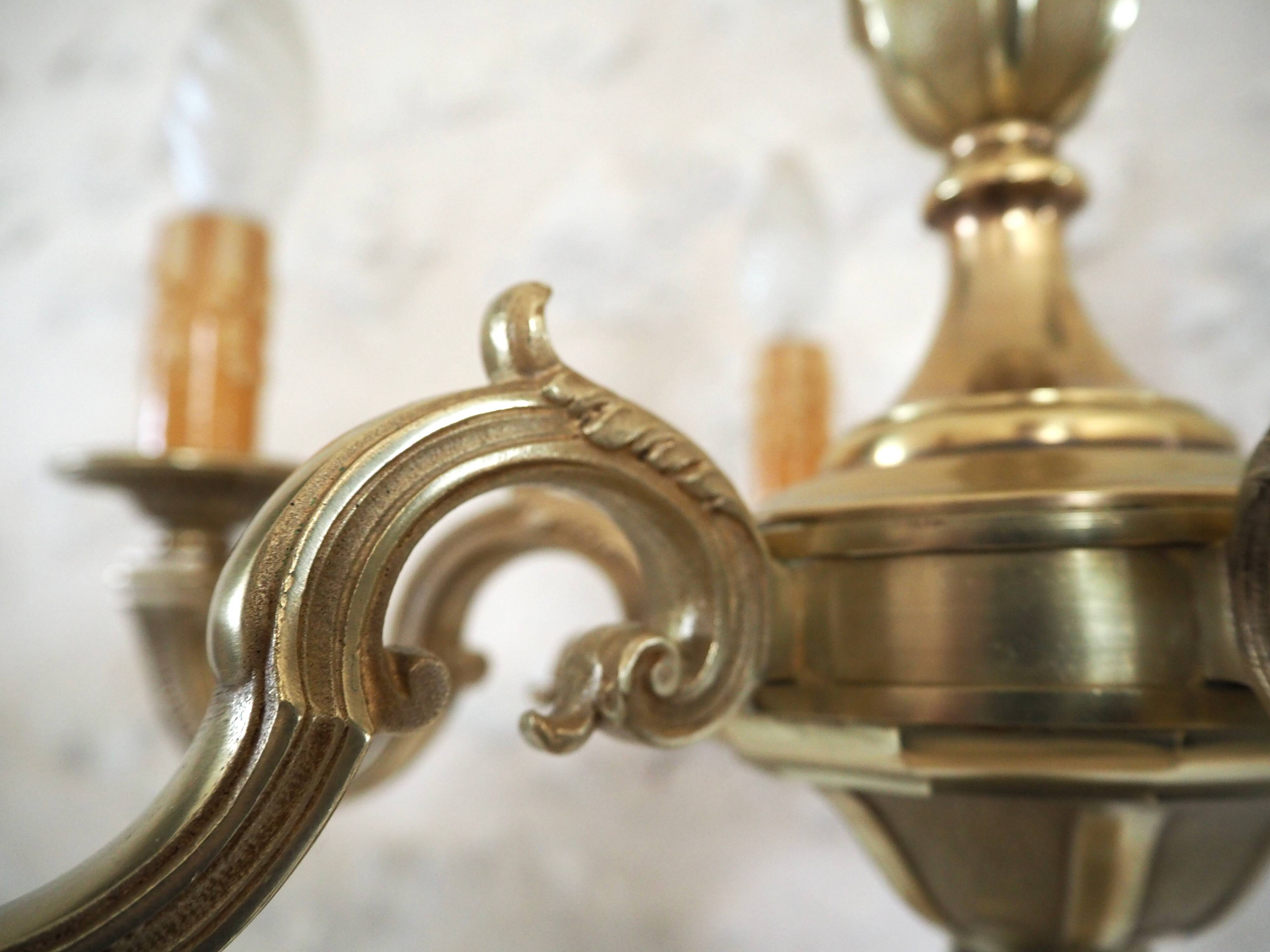 Bronze chandelier in Louis XV style - 6 lights