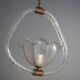 Vintage pendant lamp in Murano glass by Barovier & Toso, 1940s.
