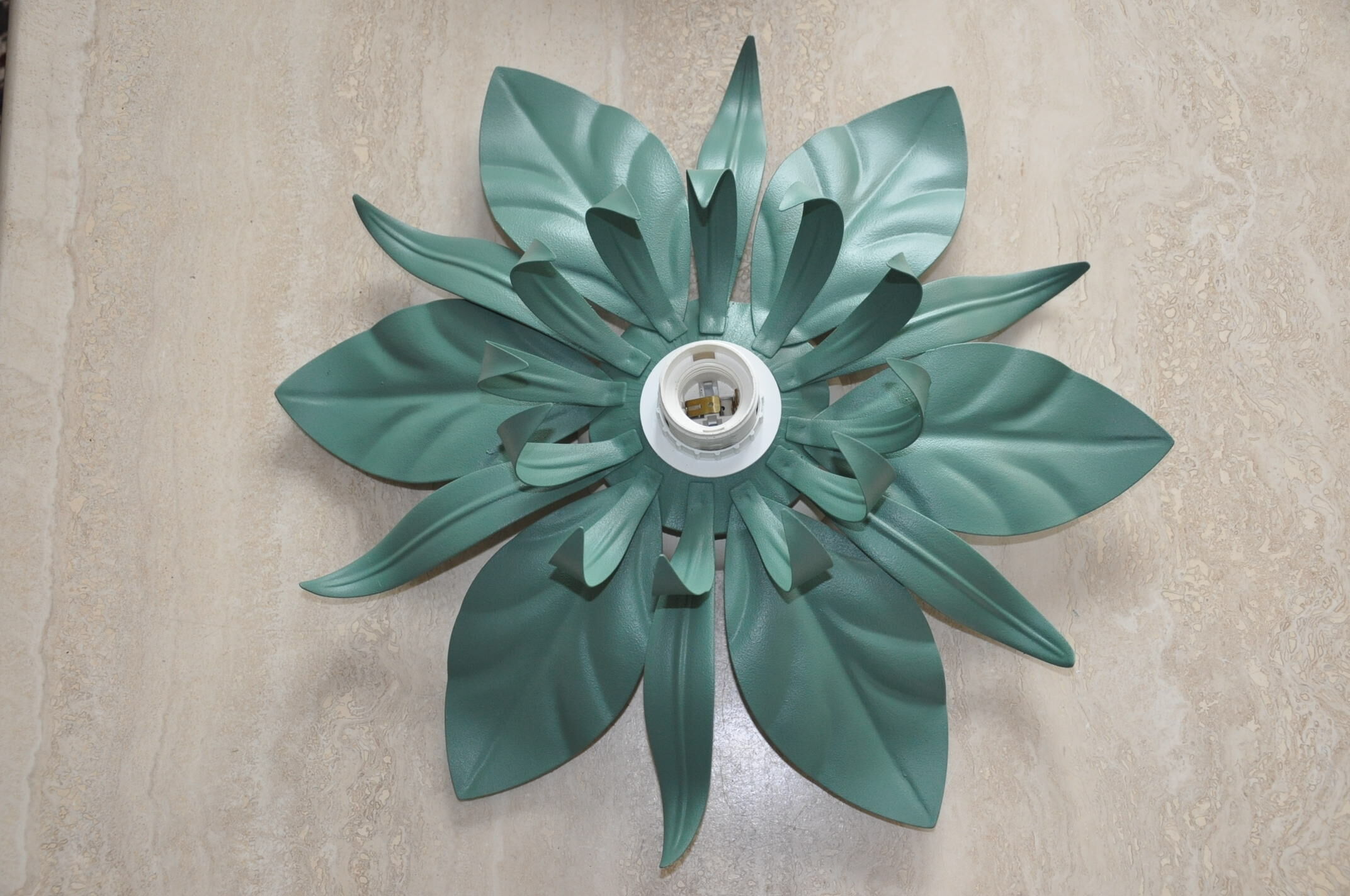 Applique fleur en métal