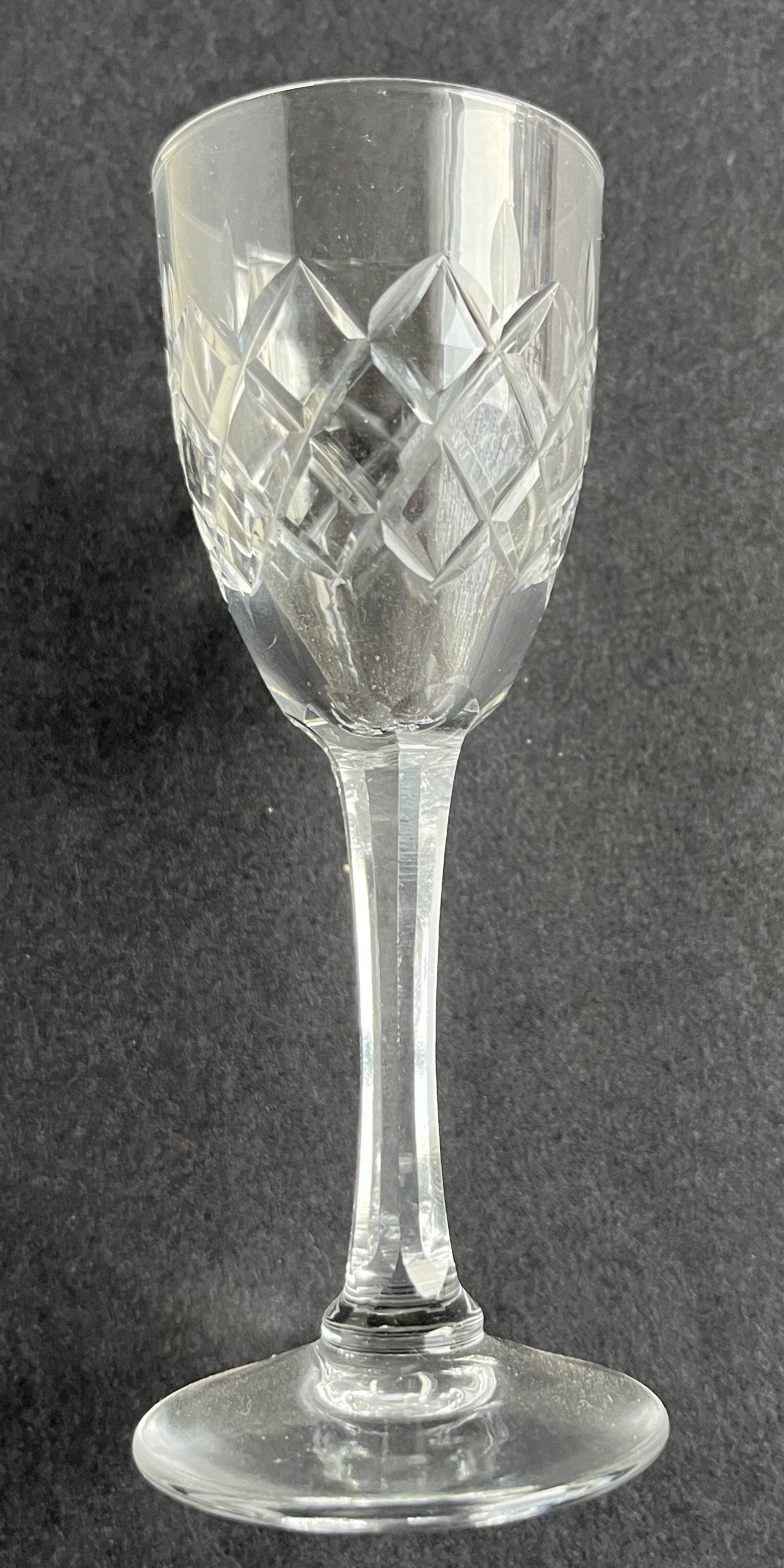 12 cut crystal shot glasses