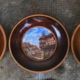 three miniature paintings