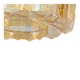 Large amber glass pendant by Limburg, Germany, 1970s.
