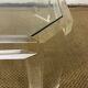 Table basse en Lucite par David Lange, 1970