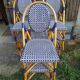 Series of 6 rattan chairs "parisian" vintage terrace