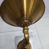 BEAUTIFUL HALOGEN WALL LAMP IN GILT BRONZE LOUIS XVI STYLE by "Lucien Gau"