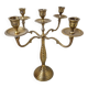 Vintage golden brass candlestick