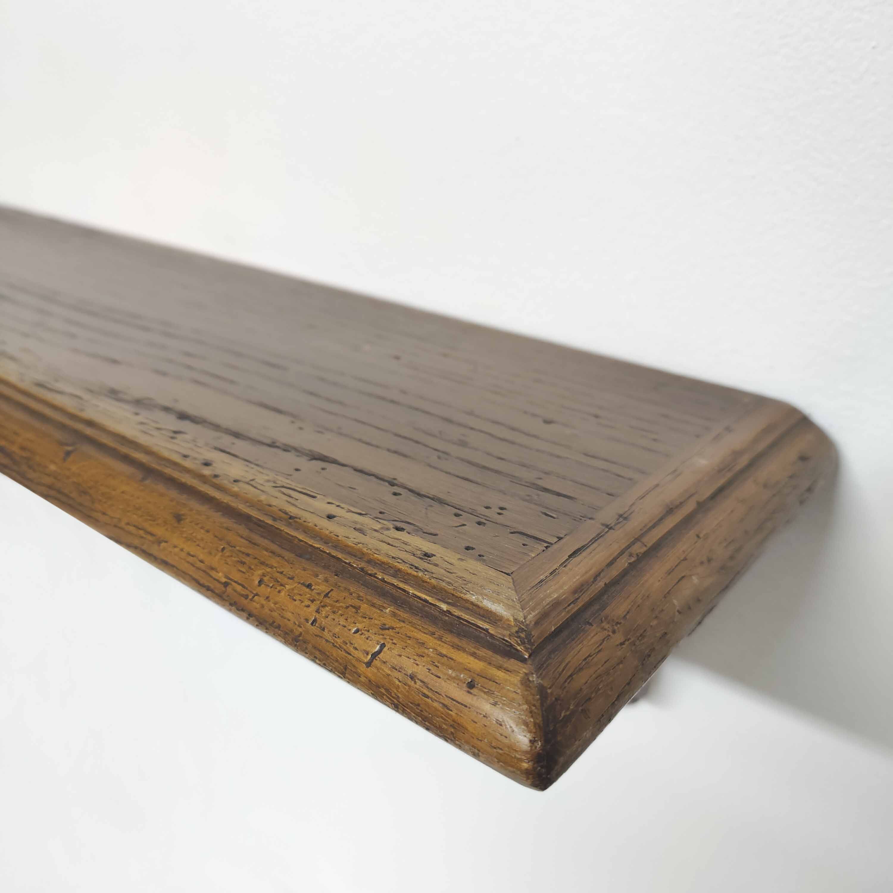 Vintage solid wood wall shelf