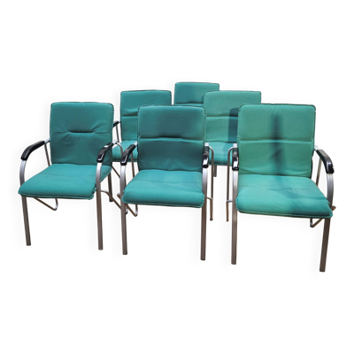 Suite de 6 chaises visiteurs Samba