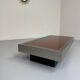 Ancienne table basse verre et chrome design italien des années 70 vintage