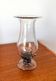 large bubbled glass vase and worked foot Biot style 70s