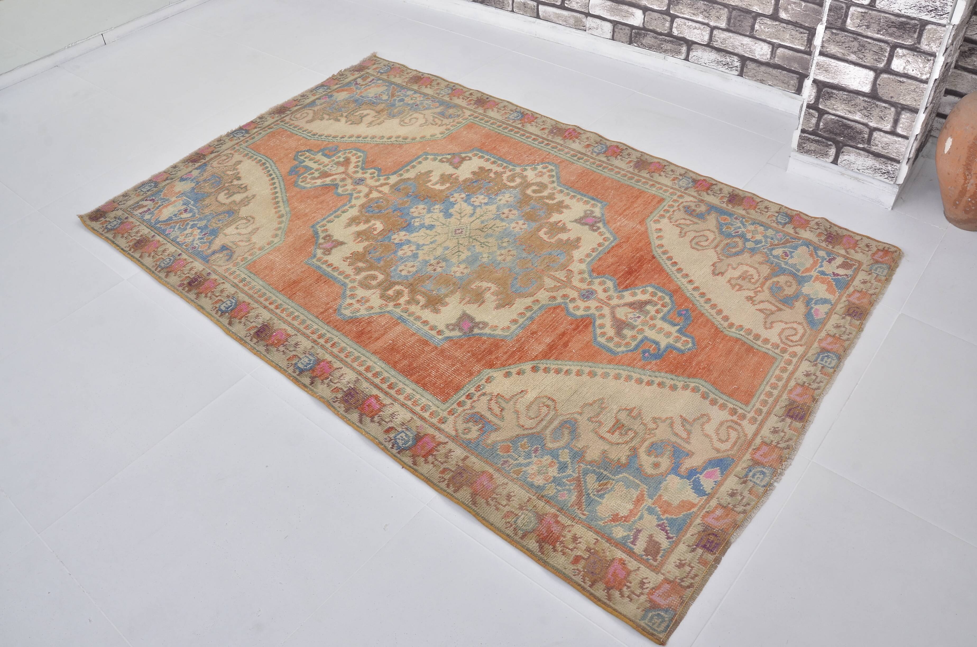 Orange & Blue Anatolian Rug sku 2437.