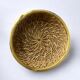 Circular rattan and brass basket, Italy, circa 1970