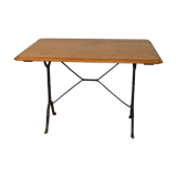 Bistro table with a cast iron base
