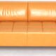 Quadra 3-seater leather sofa Poltrona Frau