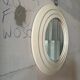 Italian Round Mirror – Sculptural Concentric Frame