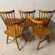 Lot of 05 Baumann chairs model Tacoma Western vintage 1970s