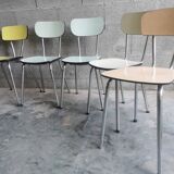 Set of 9 vintage formica chairs