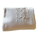 Antique monogrammed fabric
