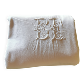 Antique monogrammed fabric