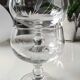 Lot de 5 coupes à glace à fruits en cristal finement taillé de 2 motifs épis de blé dépolis