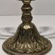 Antique brass chandelier menorah signed RP