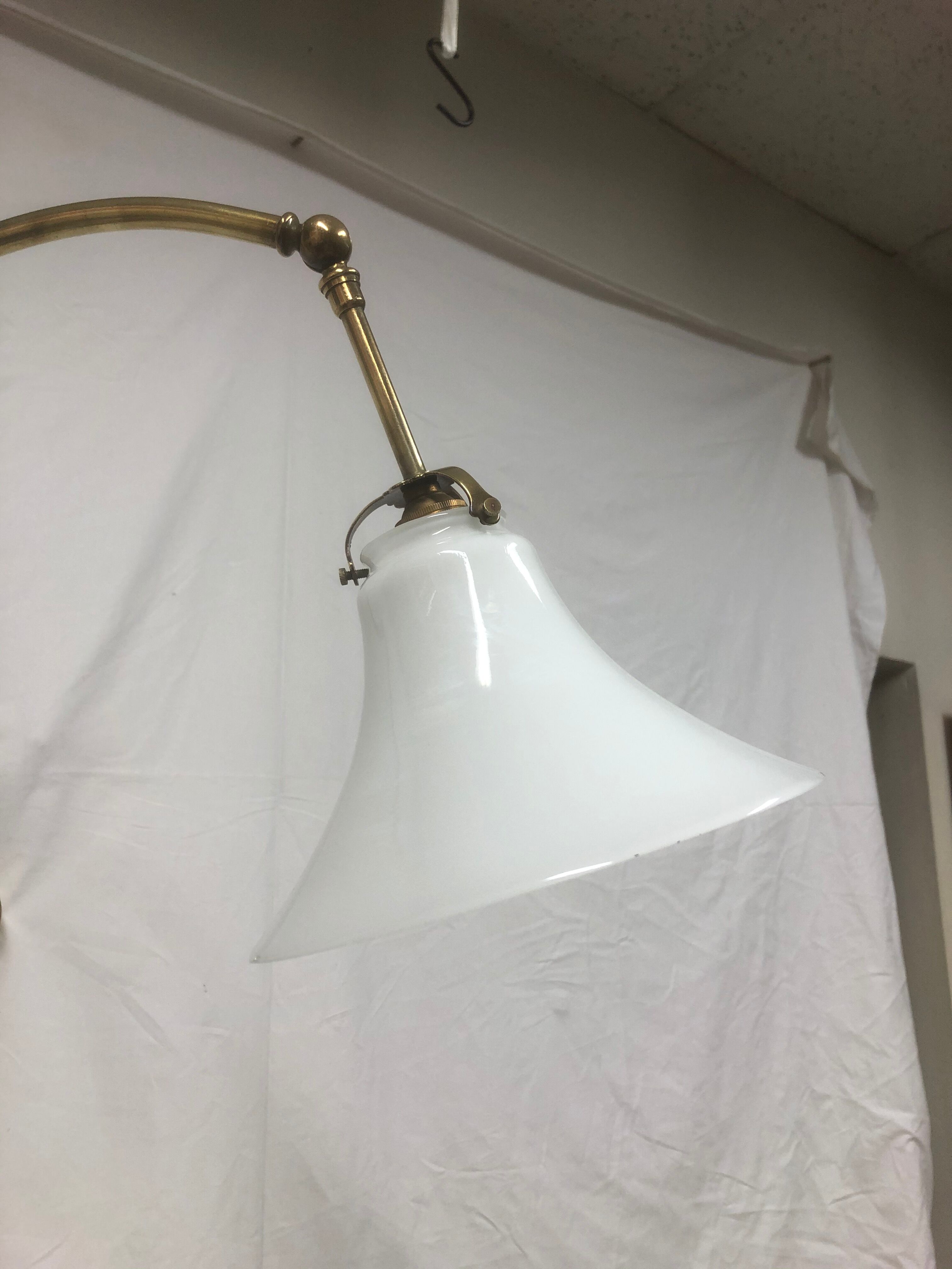 Articulated brass sconce 1950