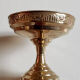 Art deco brass fruit bowl