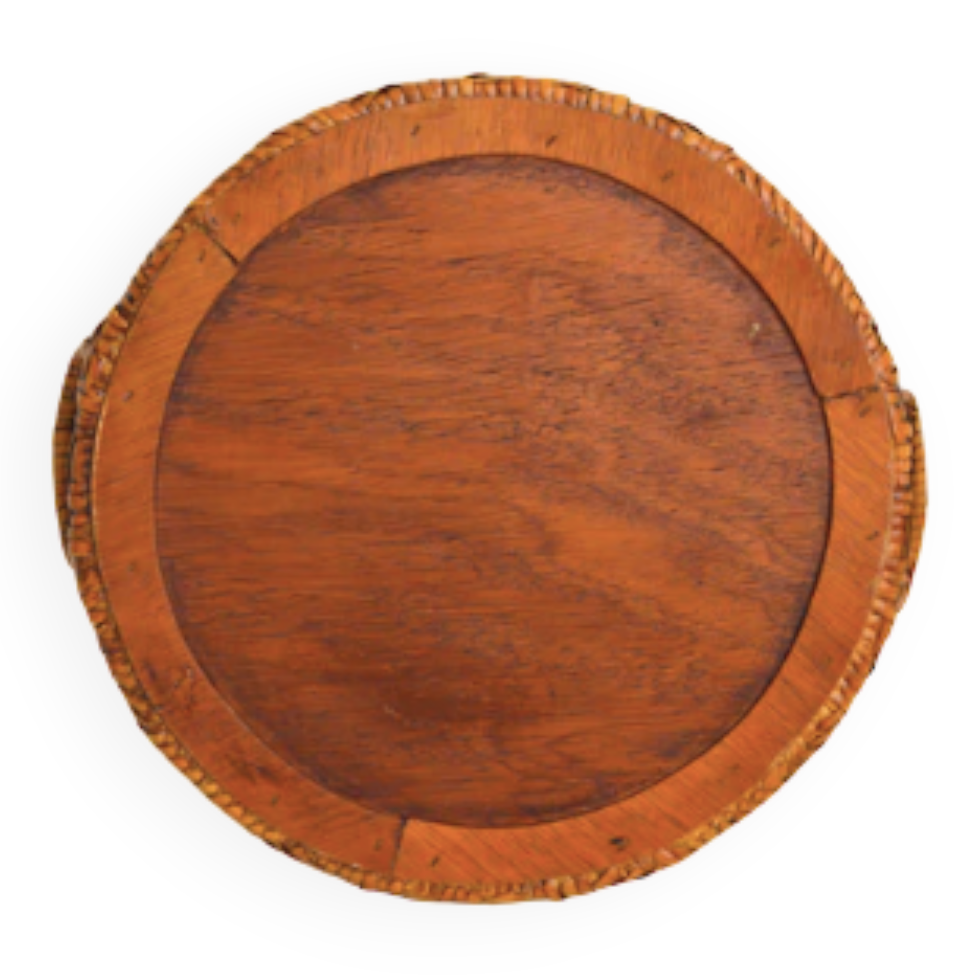 Rattan serving tray