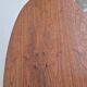 Table basse ovale Baumann en teck 1950s vintage