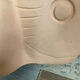 Vintage fish lamp in terracotta signed from the 1970s.