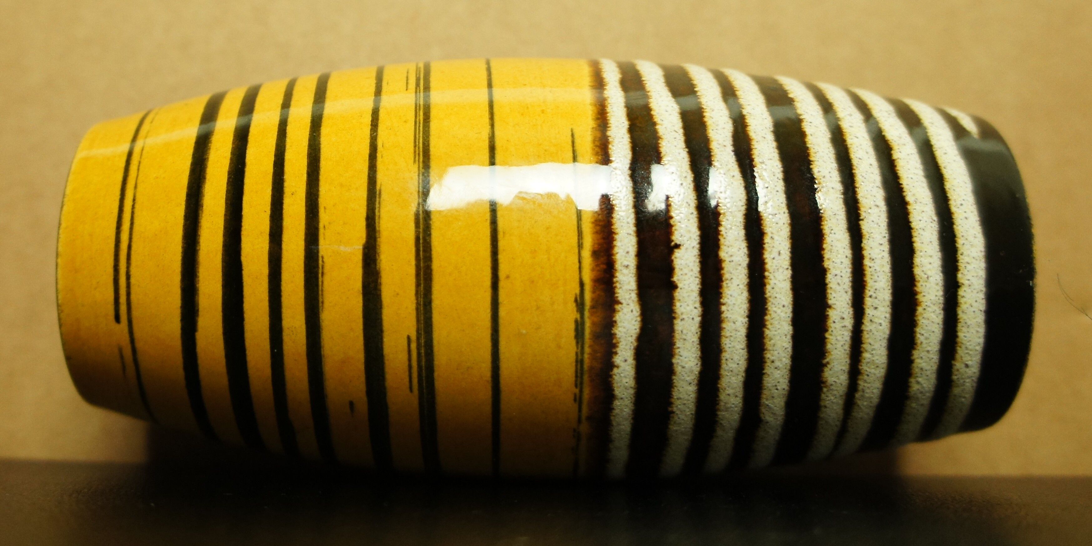 Vintage ceramic oblong vase