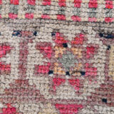 3x9 navy blue & pink turkish runner rug 79x272cm