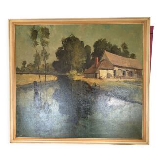 Landscape signed Gerard Moortgat