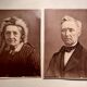 Old silver photos, couple, Napoleon III period
