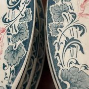 Lot de 7 assiettes Longwy Art nouveau
