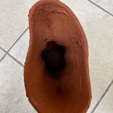 Painted organic shape vase