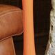 Orange glass vase