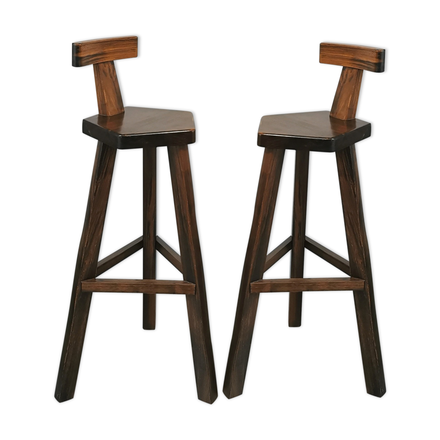 Pair of high stools