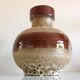 Fat Lava brown and beige ball vase 60/70