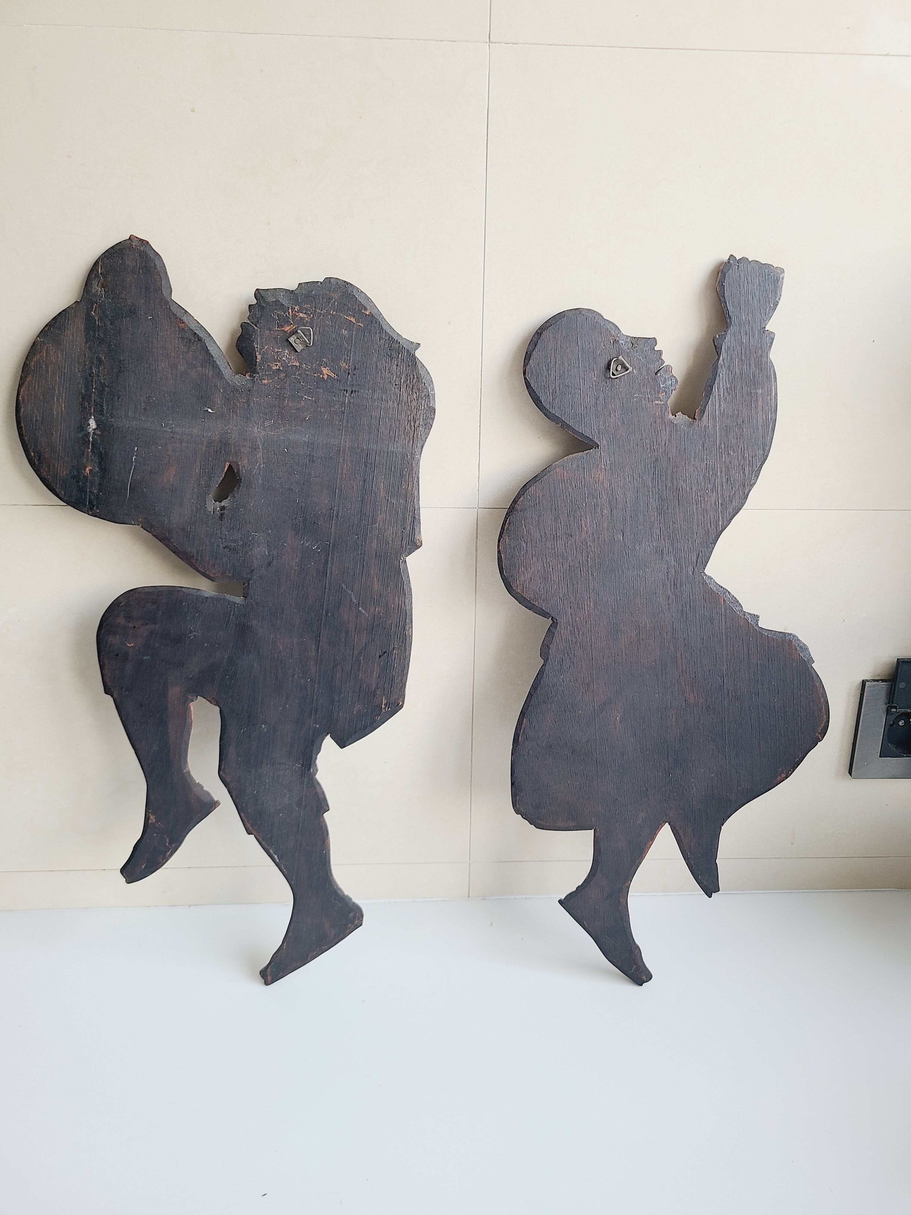 Set of 2 wooden plaques Bolivia