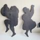 Lot de 2 plaque en bois Bolivie