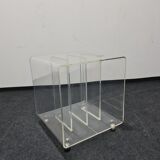 Vintage Plexiglass phono ,record trolley or side table